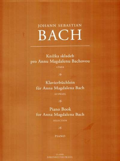 Knížka skladeb pro Annu Magdalenu Bachovou - Johann Sebastian Bach