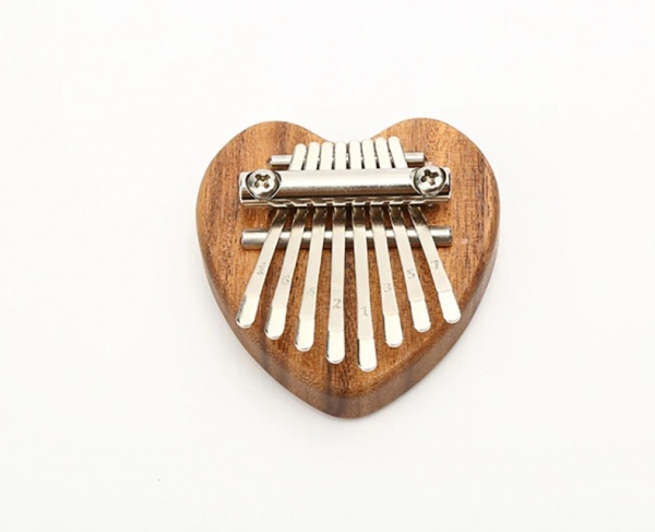 Kalimba mini 8 tónů - tvar srdce