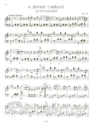 U krále valčíků pro klavír od Johann Strauss