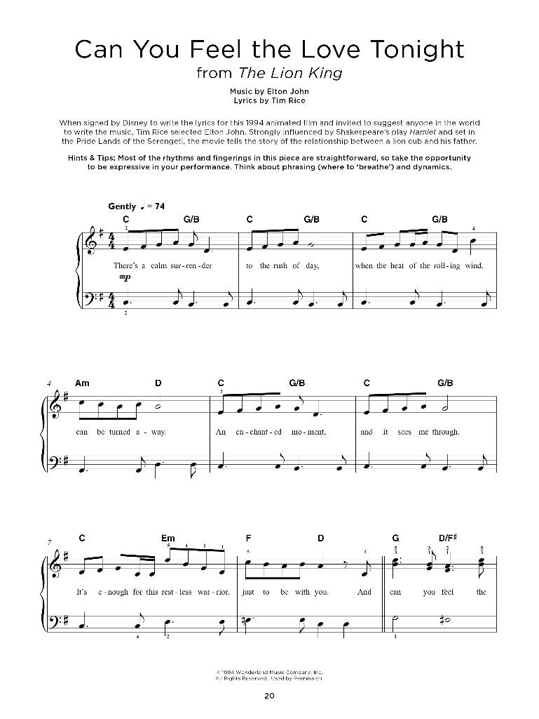 Really Easy Piano: 40 Disney melodií pro klavír