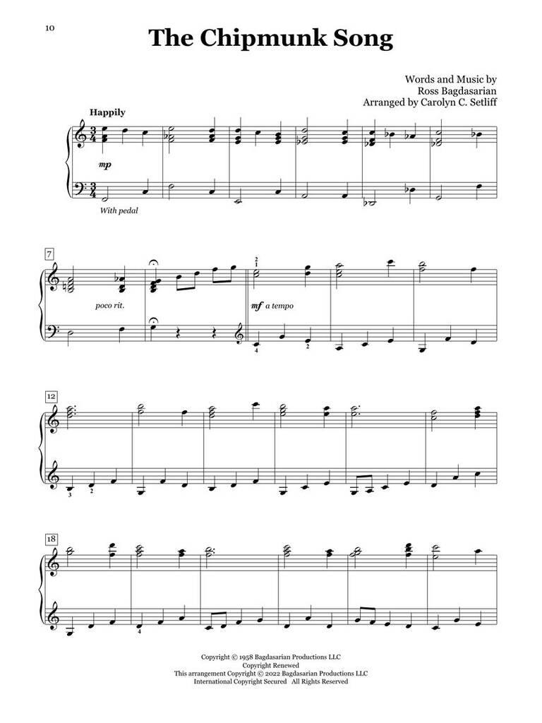 Christmas Pop Favorites for Piano Solo - Intermediate to Advanced Level