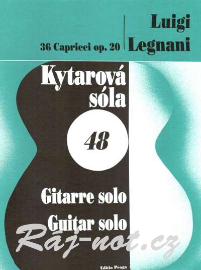 36 capriccií pro kytaru op. 20 - Luigi Legnani
