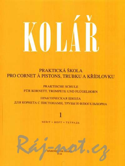 Praktická škola pro cornet a pistons, trubku a křídlovku 1