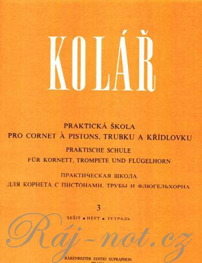 Praktická škola pro cornet a pistons, trubku a křídlovku 3