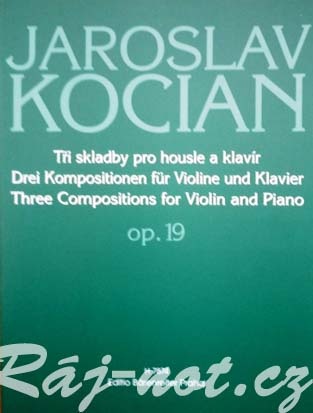 Tři skladby pro housle a klavír op. 19