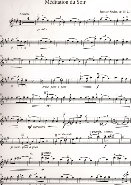 Trois pieces d'impression op. 18 - housle a klavír