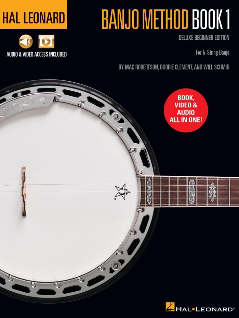 Hal Leonard Banjo Method Book 1 - Deluxe Beginner Edition-for 5-String Banjo with Audio & Video Access Included