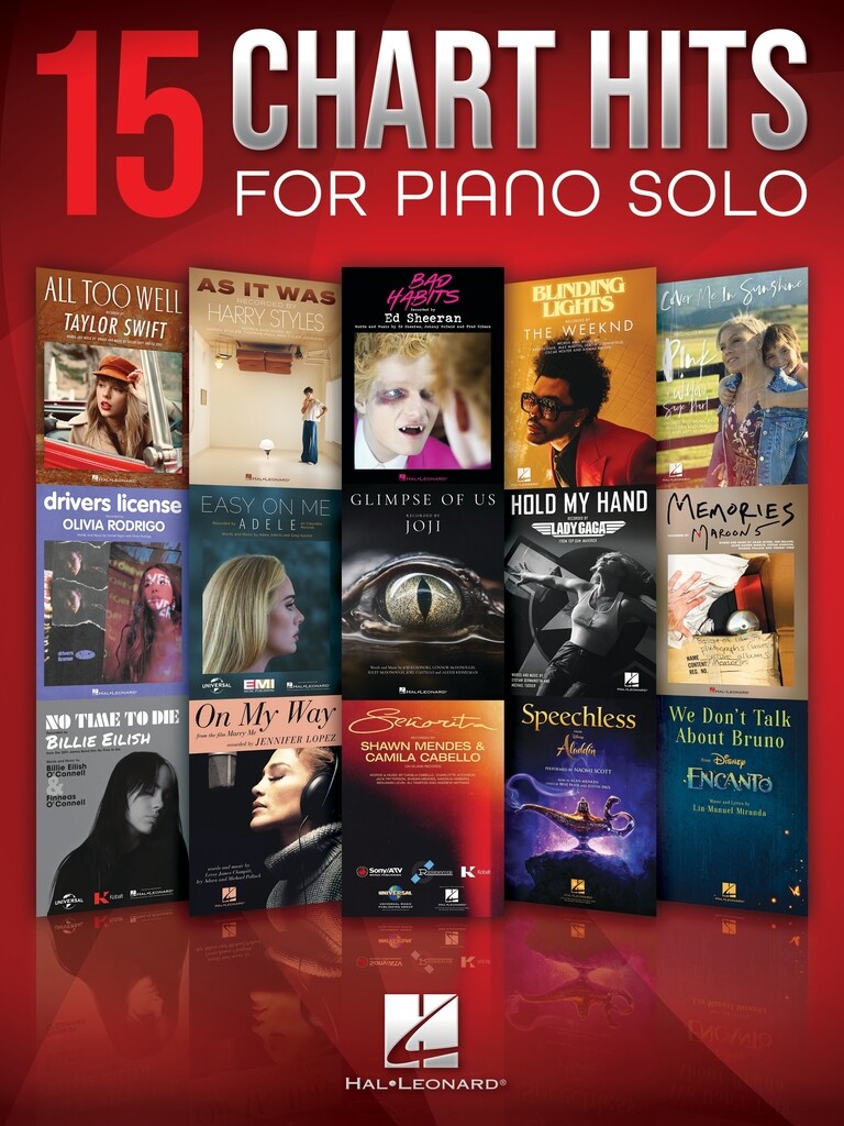 15 Chart Hits for Piano Solo - 15 hitů pro klavír sólo