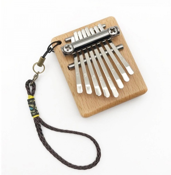 Kalimba mini v krabičce 8 tónů - hudební nástroj