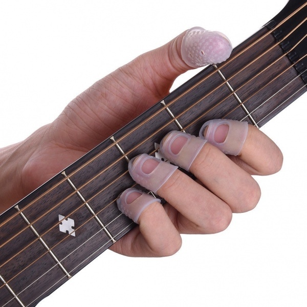 Silikonový chránič peřinek pro hráče pro kytaru nebo ukulele