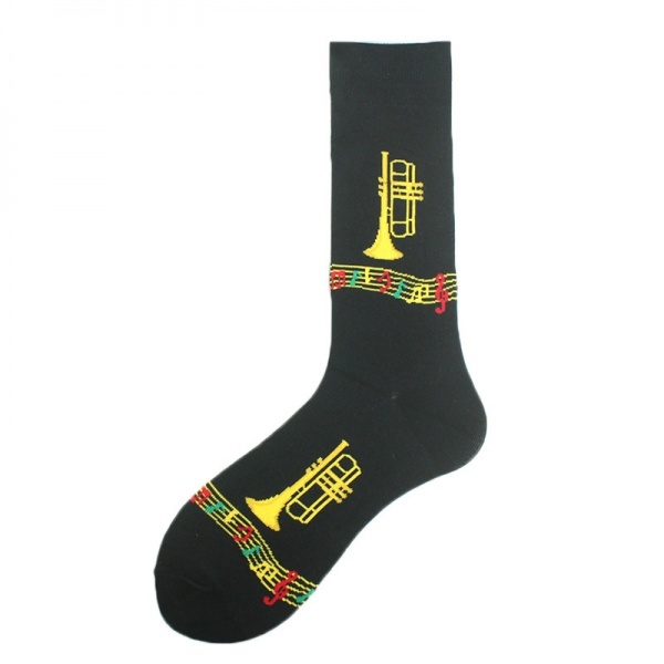 Ponožky v černé barvě EU 36-43 - trumpeta