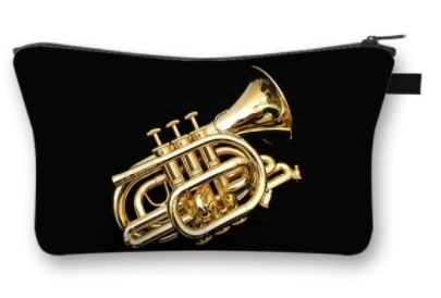 Kosmetická taška s potiskem trumpety