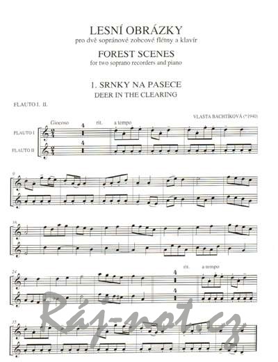 Lesní obrázky - pro zobcovou flétnu