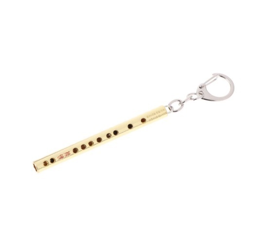 Přívěšek na klíče - zlatá flétna