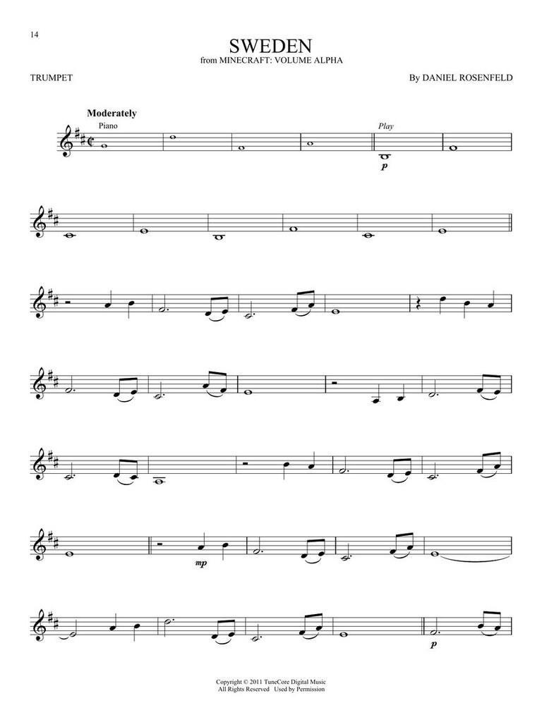 Minecraft - Music from the Video Game Series - pro trumpetu