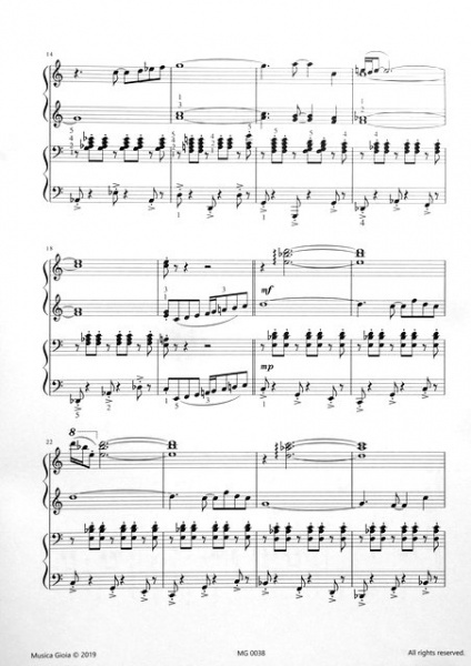 Taneční miniatura pro čtyřruční klavír od Eduarda Douši