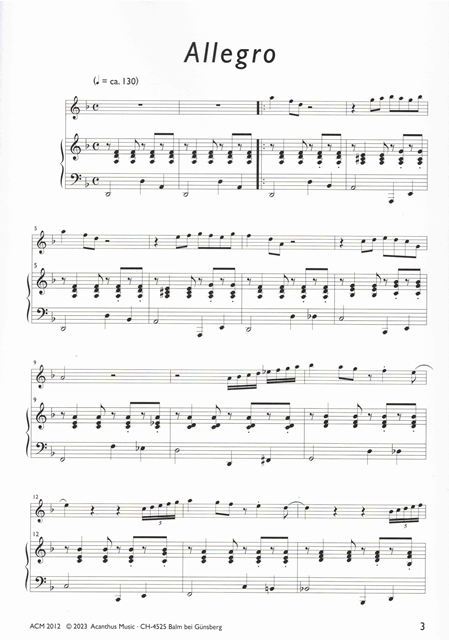 Concerto - skladba pro altovou flétnu a klavír