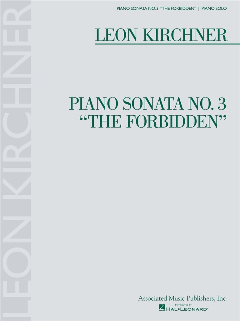Piano Sonata No. 3 the Forbidden - pro klavír sólo