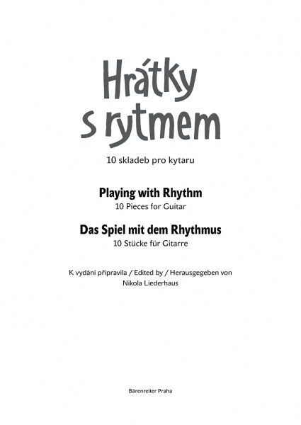 Album Hrátky s rytmem - 10 skladeb pro kytaru
