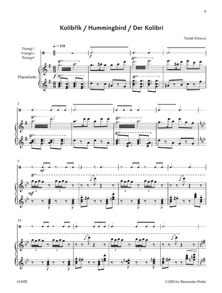 Divočina pro začínajícího hráče na orchestrální perkuse s klavírním doprovodem od Chmura Tomáš