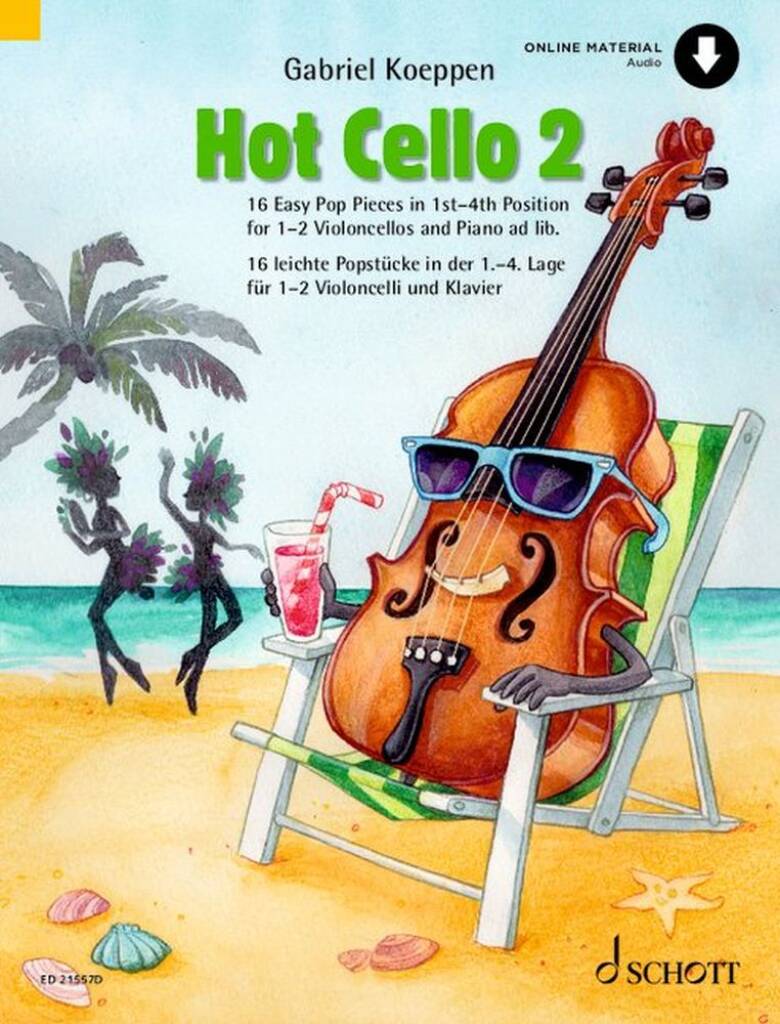 Hot Cello 2 - 16 jednoduchých kusů v  1. - 4. poloze violoncella