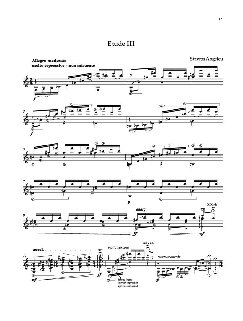 Concert Etudes for guitar - 5 etud pro sólovou kytaru pro profesionální hráče