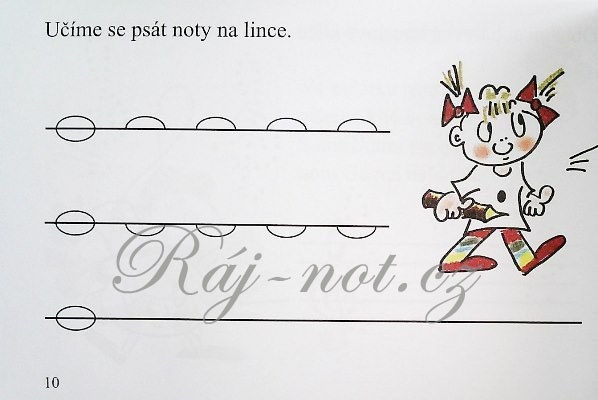 Notovníček pro přípravné studium hudební nauky v češtině od Vlasta Pospíšilová, Martin Vozar