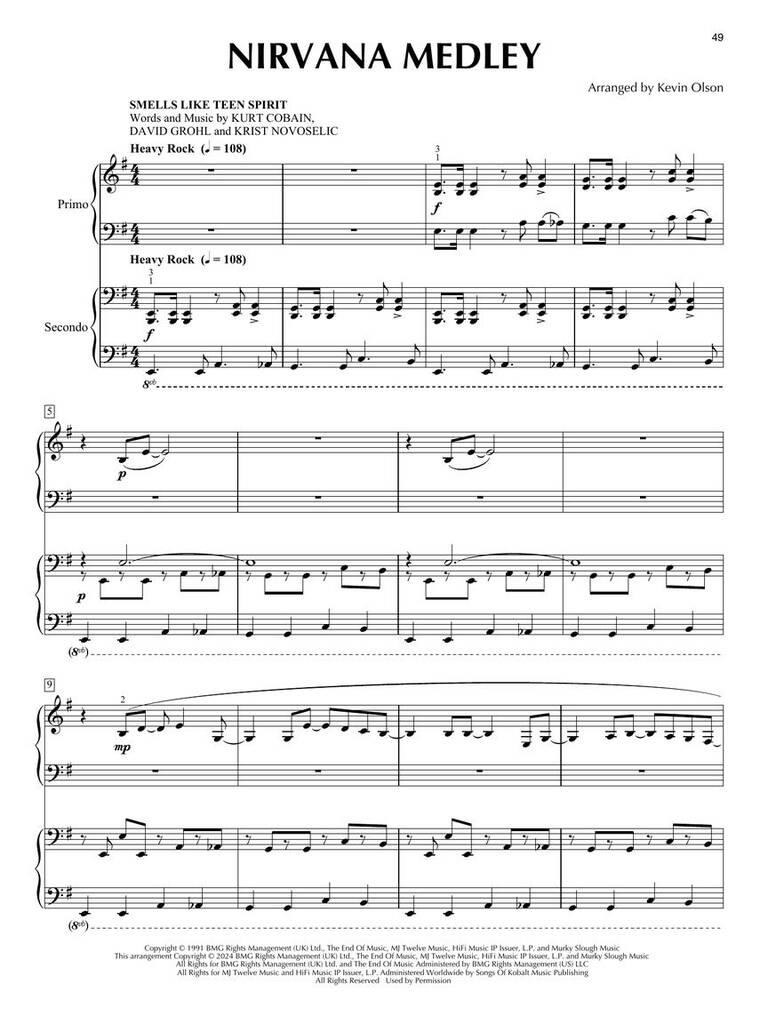 Epic Pop and Rock Medleys for Piano Duet - popové a rockové písně pro čtyřruční klavír