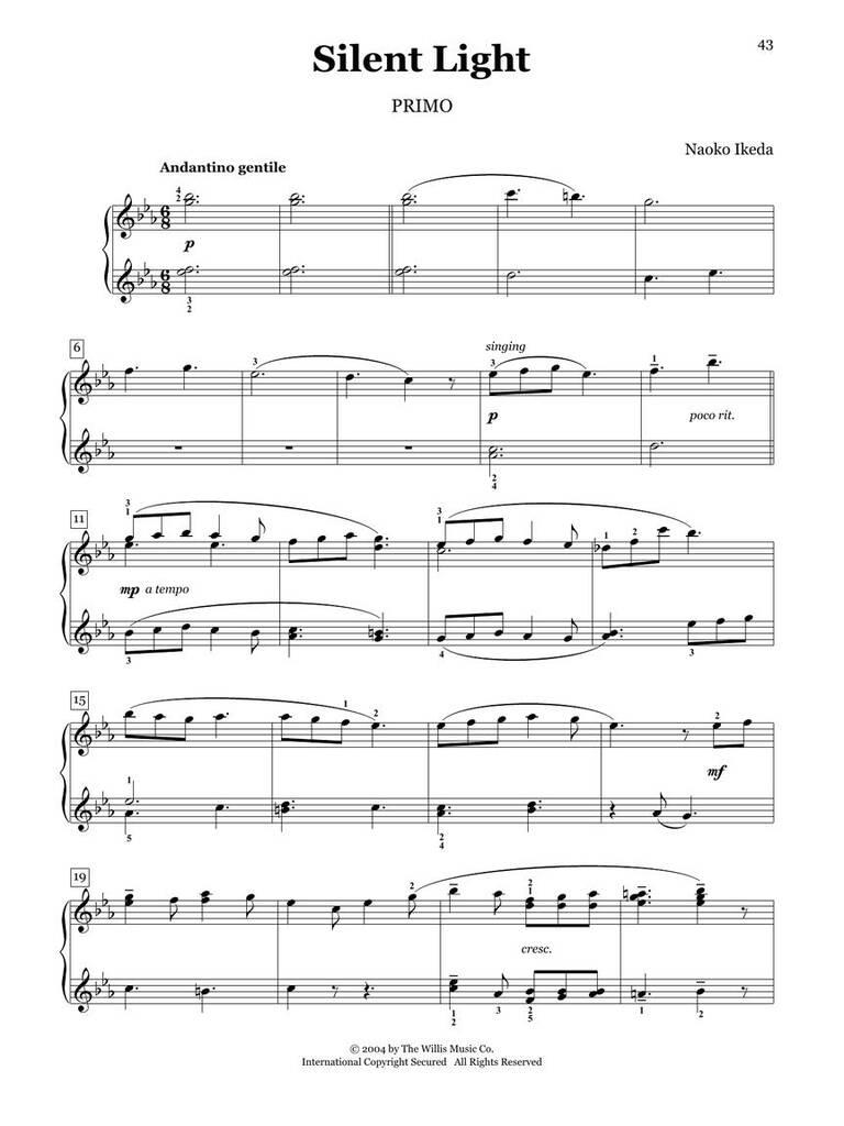The Naoko Ikeda Duet Collection - 15 nádherných duet pro 1 klavír, 4 ruce