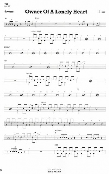 Rock Drums - Legends - slavné skladby pro bicí soupravu