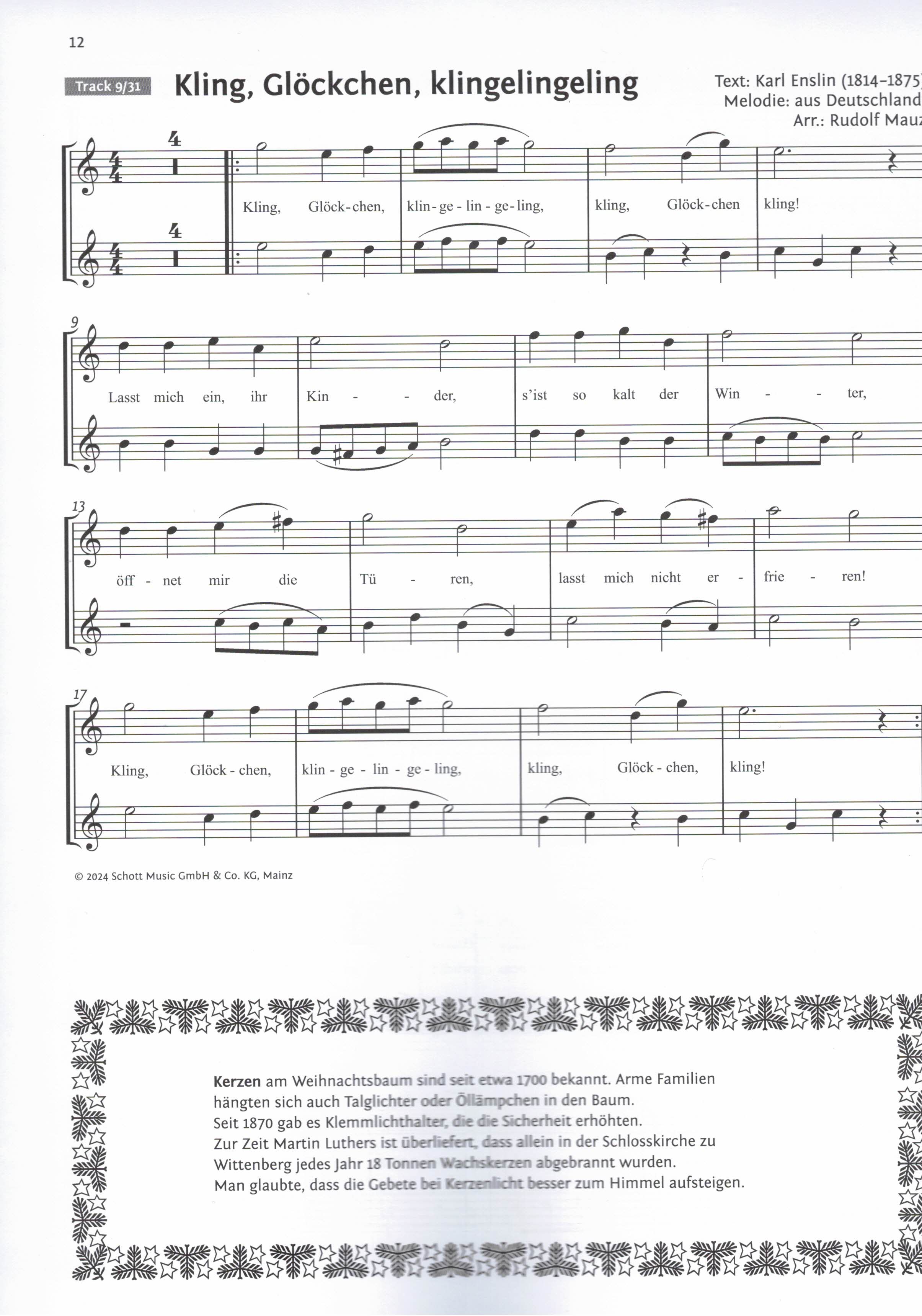 Weihnachtsbuch zur Saxophonschule - 22 vánoční koledy na 1/2 altové saxofony a klavír