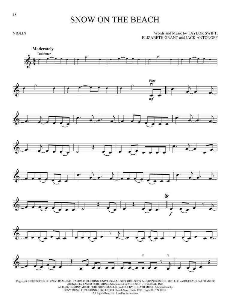 Taylor Swift - Selections from Midnights & - 13 písní pro housle