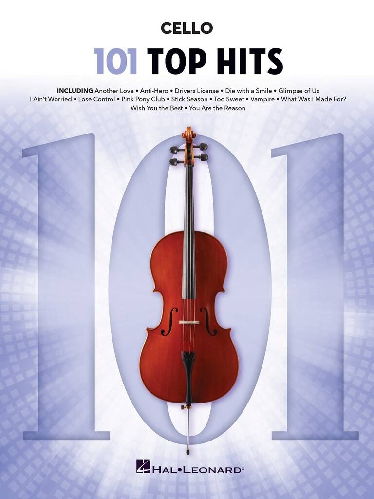 101 Top Hits for Cello - 101 ikonických písní pro hráče na violoncello