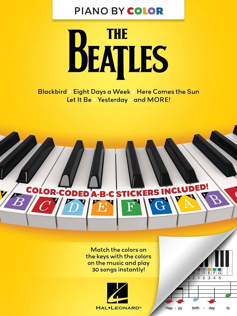 Piano-by-Color - The Beatles - hraní podle samolepek pro nejmenší děti