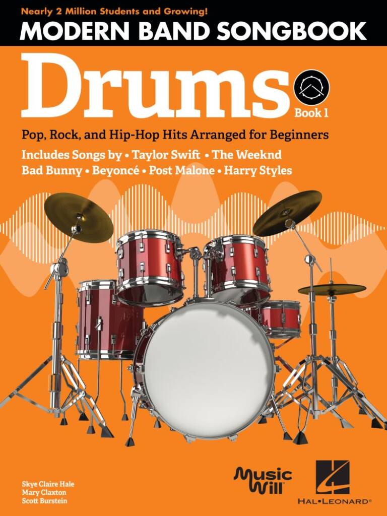 Modern Band Method Drums Songbook 1 - Pop, Rockové a hip-hopové hity v aranžmá pro začátečníky