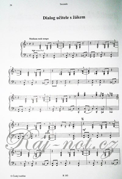 Dialogy pro čtyři ruce noty pro klavír - Milan Dvořák