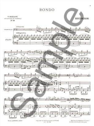 Rondo' C Major After String Quartet G 310 noty pro violoncello a klavír