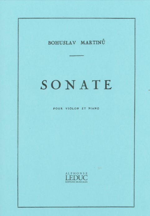 Sonata No.1, H182 pro housle a klavír