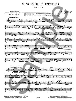 28 Etudes Op.13 pro lesní roh