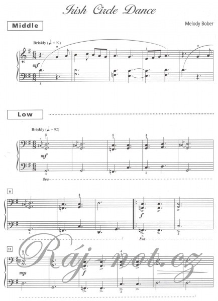 Grand Trios for Piano, Book 4 - 4 Early Intermediate Pieces for One Piano, Six Hands