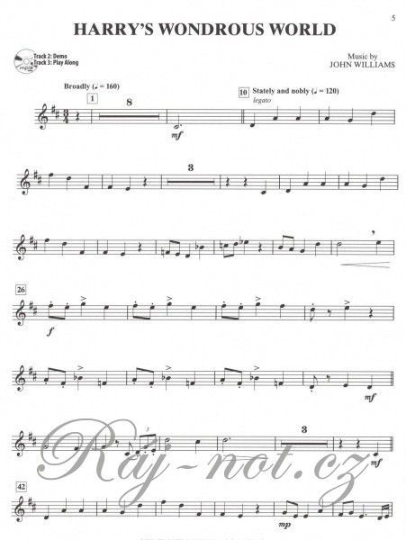 HARRY POTTER: Complete Film Series -  Instrumental Solos + CD / trumpeta