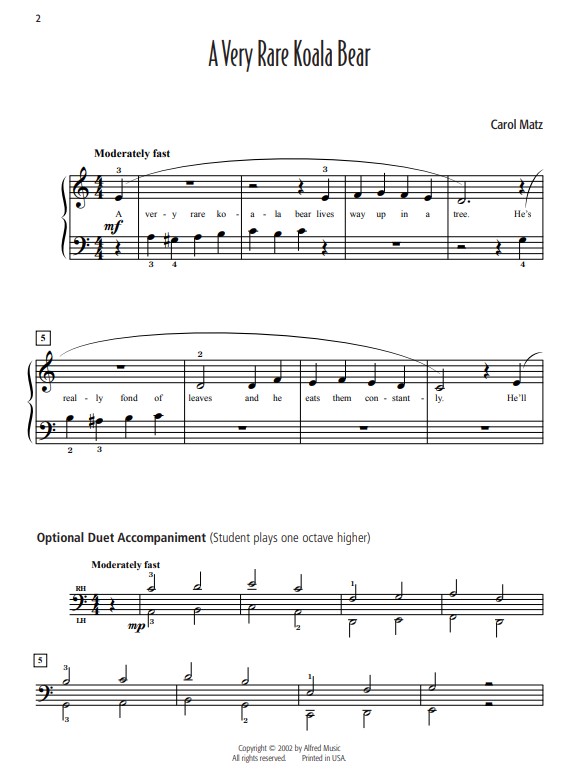 Carol Matz Favorite Solos 2 - 8 of Her Original Piano Solos - sólo klavír