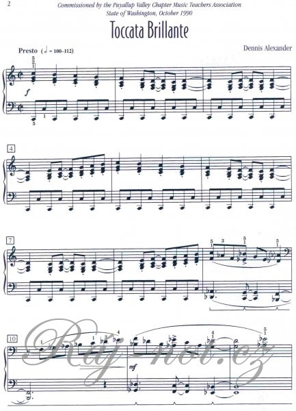 Toccata Brillante pro klavír
