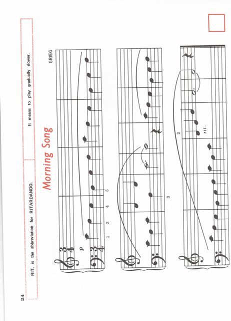 Piano Student, Primer - noty pro klavír