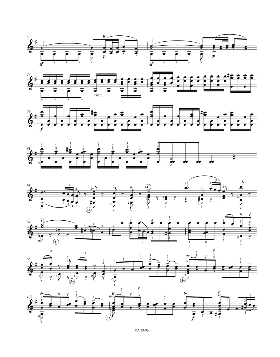 Eine kleine Nachtmusik - Allegro from Serenade No. 13 K. 525 - pro sólové housle