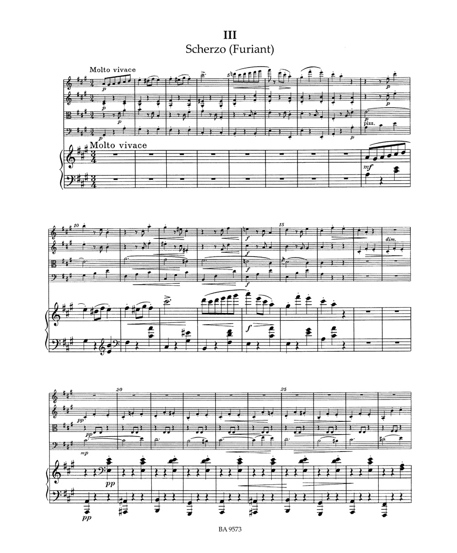 Piano Quintet A major op. 81