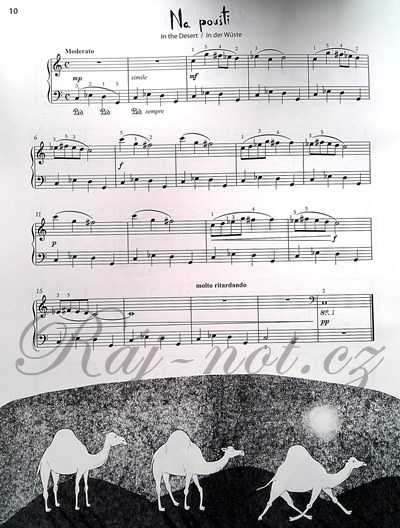 Two-Part Piano Miniatures on One Page - 16 simple piano pieces for beginners