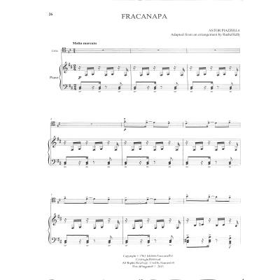 25 Piazzolla Tangos pro violoncello a klavír