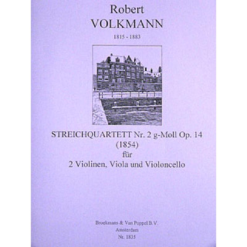Streichquartet 2 g moll Opus 14 - dvoje housle, viola a violoncello