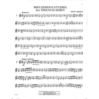 Melodious Studies - etudy pro lesní roh